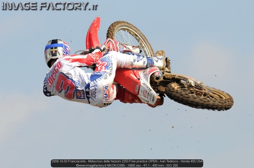 2009-10-03 Franciacorta - Motocross delle Nazioni 2253 Free practice OPEN - Ivan Tedesco - Honda 450 USA
